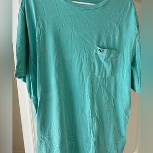 Vineyard Vines Mint Green t shirt with small whale decal